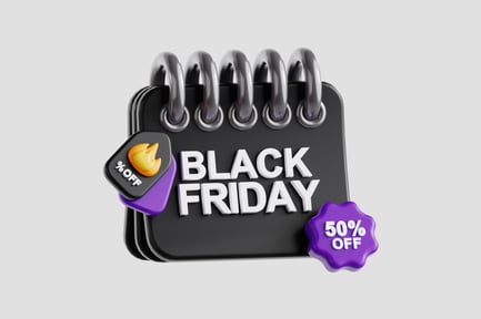 Preview: Black Friday Calendar 3D Icon