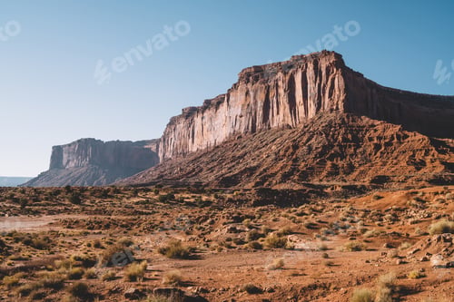 Preview: Rocky terrain and lonely desert in daylight