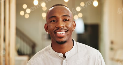 Preview: Happy, professional and portrait of businessman in hotel for corporate conference. Smile, confident