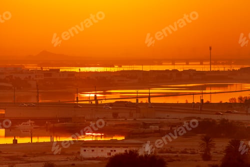 Preview: Sunrise in the city of Abu Dhabi