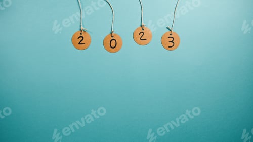 Preview: New Year Blue Background with copy space