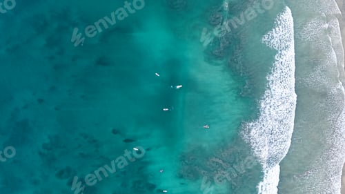 Preview: Costa Rica Avellanas Beach surfing aerial view