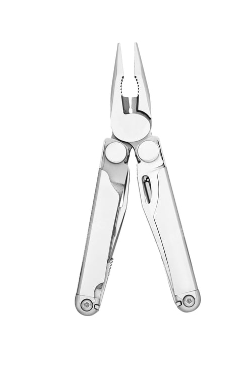 Preview: Steel multitool on white background