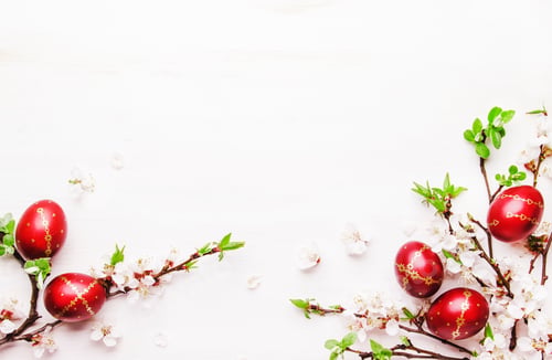 Preview: Easter white background