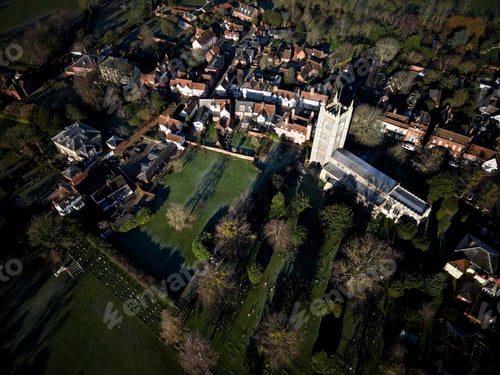 Preview: Dedham village including Dedham Parish Church.