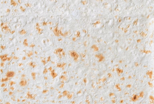 Tan Spots on Lavash Flatbread Texture Overhead Shot