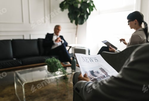 Preview: Business people waiting