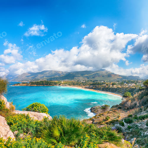 Preview: Superb seascape of Guidaloca Beach near Castellammare del Golfo.