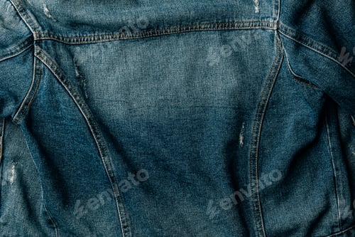 Preview: top view of denim textile as background