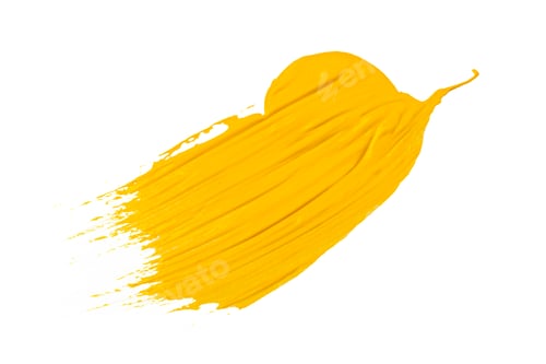 Preview: Abstract Yellow Paint Swash Isolated on White