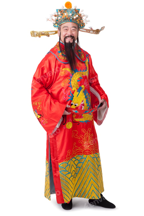 Preview: Chinese God of Wealth celebrating Chinese New Year