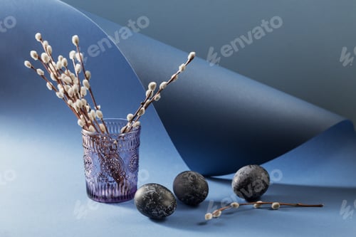 Preview: Happy Catholic and orthodox Easter holiday creative background