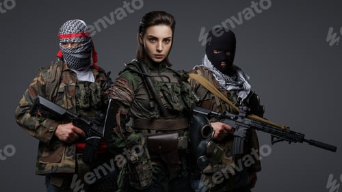 Preview: Middle Eastern Extremists. A Trio in Camouflage