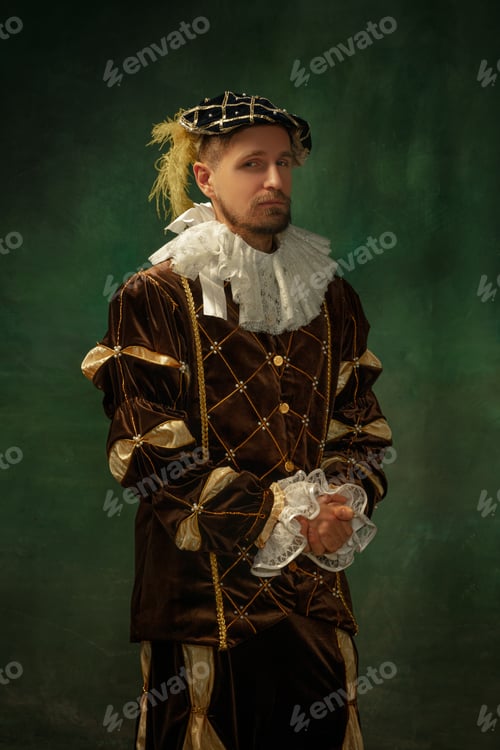 Preview: Medieval young man in old-fashioned costume