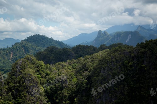 Preview: The top of Tiger Cave temple, Wat Tham Suea , Krabi region, Thailand