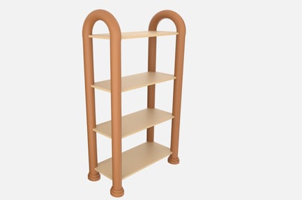 Preview: Entryway Shoe Storage 3D Illustration