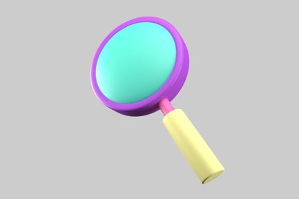 Preview: Pastel magnifying glass science tool