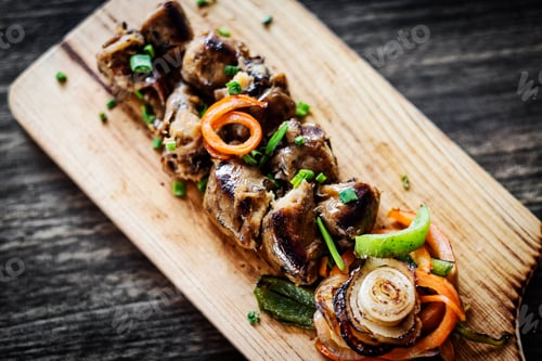 Preview: grilled fresh chorizo sausage starter tapas snack set