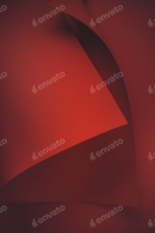 Preview: close-up view of red paper sheet abstract background