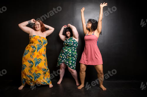 Preview: Plus size women posing for body acceptance