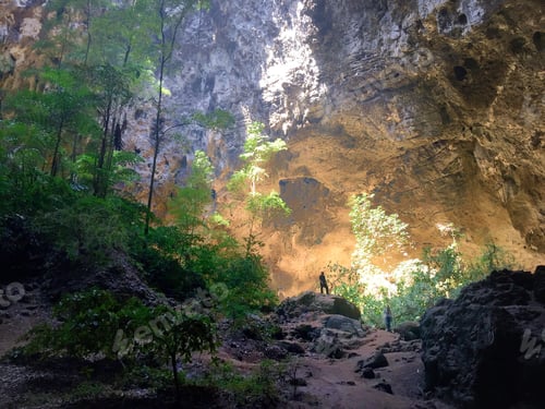 Preview: Man in big cave.
