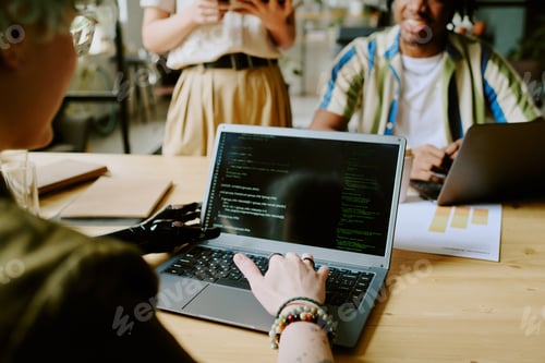 Preview: Unrecognizable Woman Developing Code