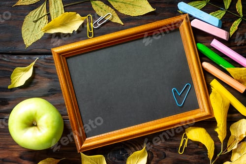 Preview: Frame Background Back to school.