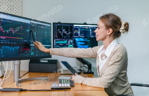 Preview: Financial Analyst Monitoring Stock Market Data