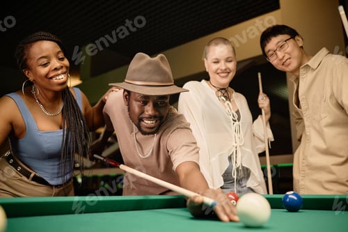 Preview: Friends Playing Pool Together