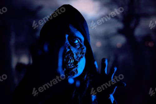 Preview: Horrible monster scaring camera at night