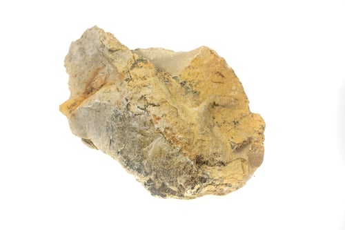 Preview: limestone stone on a white isolated background