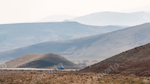 Preview: Car on road in the mountains