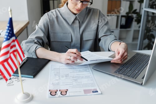 Preview: Specialist Checking Information In Documents