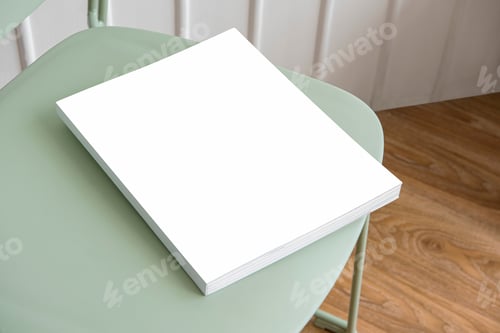 Preview: Book on a pastel green chair