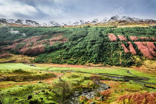 Preview: Autumn valley in the mountains, Scotland