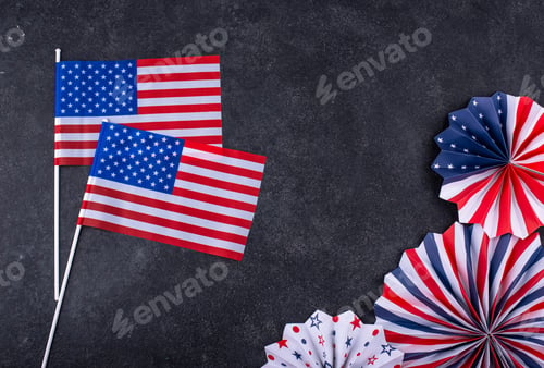 Preview: Labor Day celebration with USA flag