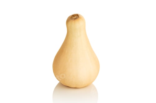 Preview: Fresh butternut squash isolated on a white background