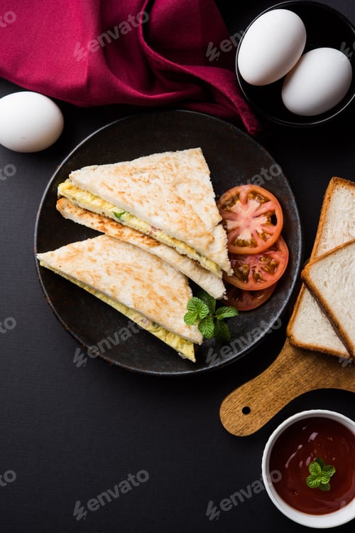 Preview: Bread Omelette Sandwich