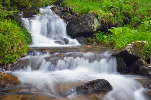 Preview: Mountain river with cascades