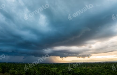Preview: thunder storm sky Rain clouds