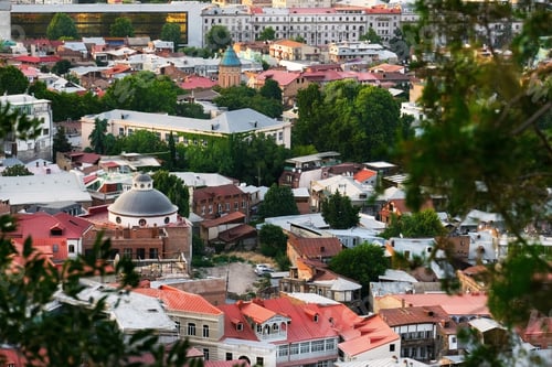 Preview: Top view of the old town in Tbilisi