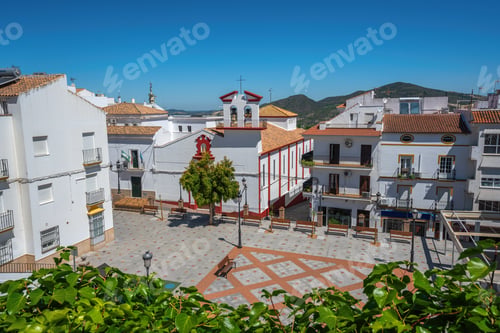 Preview: Plaza de Andalucia Square and La Victoria Church - Olvera, Andalusia, Spain