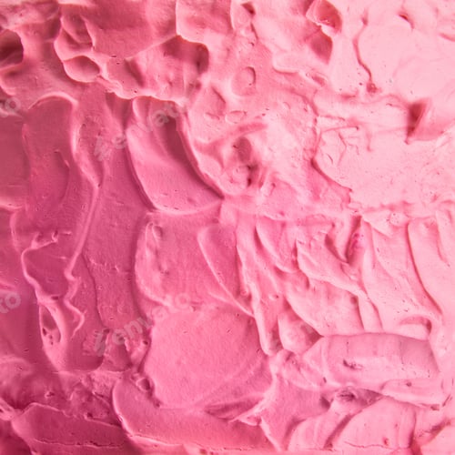 Preview: close up of pink cream on tasty baked cake