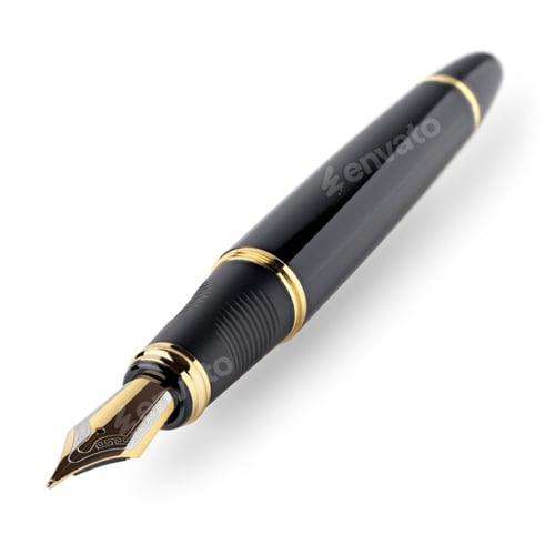 Preview: Black and gold fountain pen