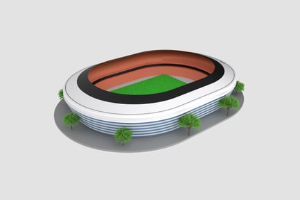 Preview: Stadium Building 3D Illustration