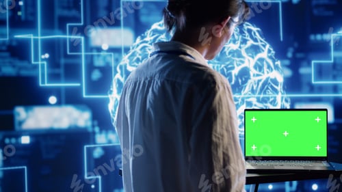 Preview: Developer green screen laptop for AI use