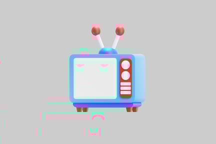 Preview: Cartoon style television display object