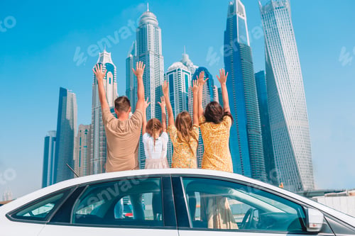 Preview: Summer car trip and young family on vacation