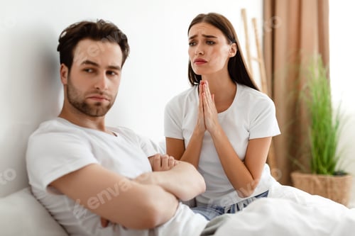 Preview: Wife Pleading Offended Husband To Forgive Her Affair In Bedroom