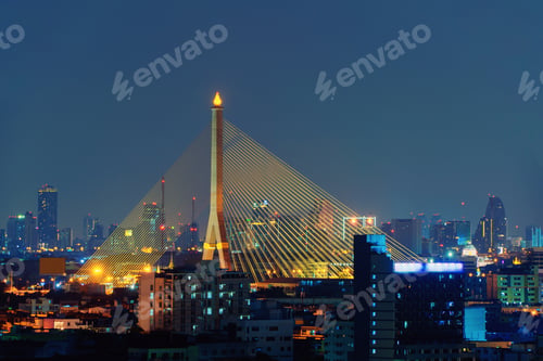 Preview: Bangkok Downtown. Thailand. Financial district and business in urban city in Asia.